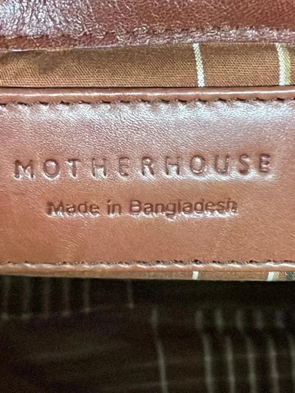 Motherhouse Brown Leather Backpack